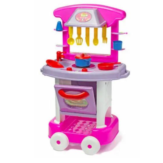 Imagem de Cozinha Infantil Completa Play Time com Acessórios rosa Cotiplás 7896964620087