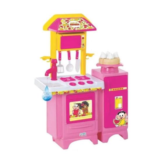 Imagem de Cozinha Infantil Completa Turma da Mônica com Acessórios Sai Agua 8076 - Magic Toys