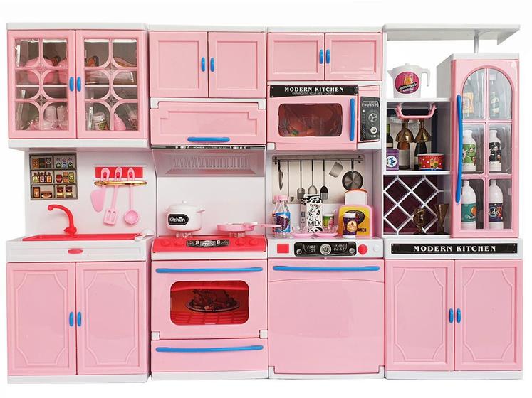 Cozinha Infantil Da Barbie Grande 46cm Completa 48 Acessórios C/ Fogão Lava  Louças Pia Luz Som - Toy Brow - Cozinha Infantil / de Brinquedo - Magazine  Luiza