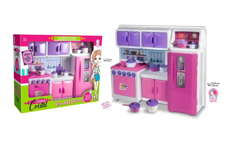 Cozinha Infantil de Brinquedo Completa Geladeira Fogão 45cm - Lua de Cristal Menor preço em Cozinha Infantil de Brinquedo Completa Geladeira Fogão 45cm - Lua de Cristal