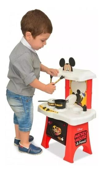 Imagem de Cozinha Infantil Mickey Disney Fogão Forno Pia Panelinhas