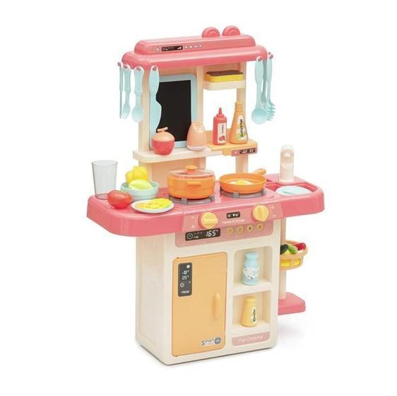 Imagem de Cozinha Infantil Rosa Luz E Som 42 Peças - Shiny Toys