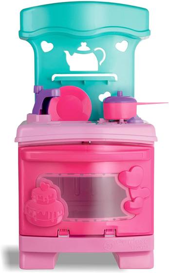 Imagem de Cozinha Infantil Sonho de Menina - Fogão, Forno, Pia e Acessórios - Sweet Fantasy - Cardoso Toys