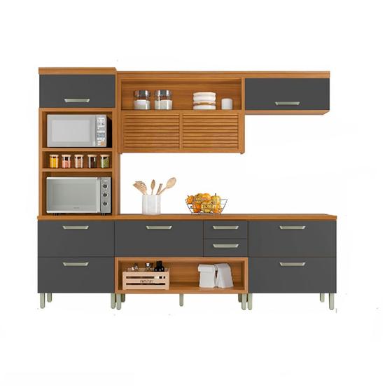Cozinha Modulada 4 Peças Ripado Torre Quente Nesher Princesa Mdf Menor preço em Cozinha Modulada 4 Peças Ripado Torre Quente Nesher Princesa Mdf