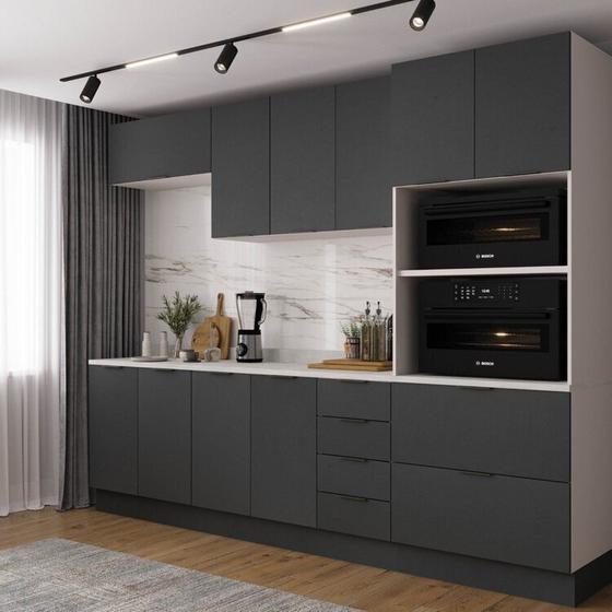Imagem de Cozinha Modulada 5 Peças com Tampo com Rodapé Ipanema CabeCasa MadeiraMadeira
