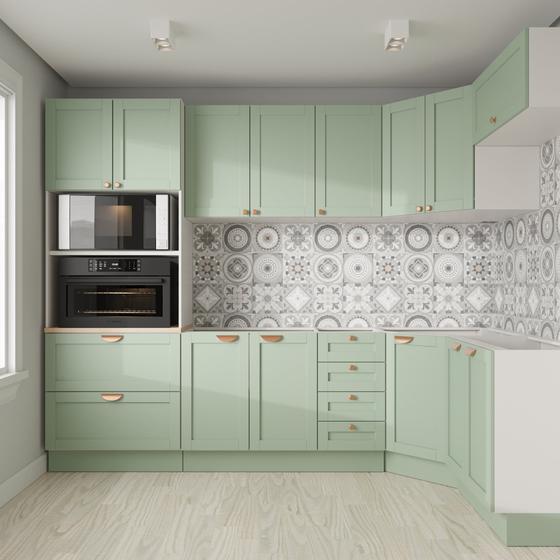 Imagem de Cozinha Modulada 7 Peças sem Tampo 3 Aéreos 3 Balcões e Torre Quente Arizona CabeCasa MadeiraMadeira