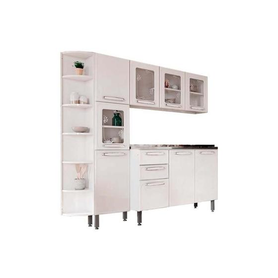 Imagem de Cozinha Modulada Bertolini Evidence 4 Peças Branco