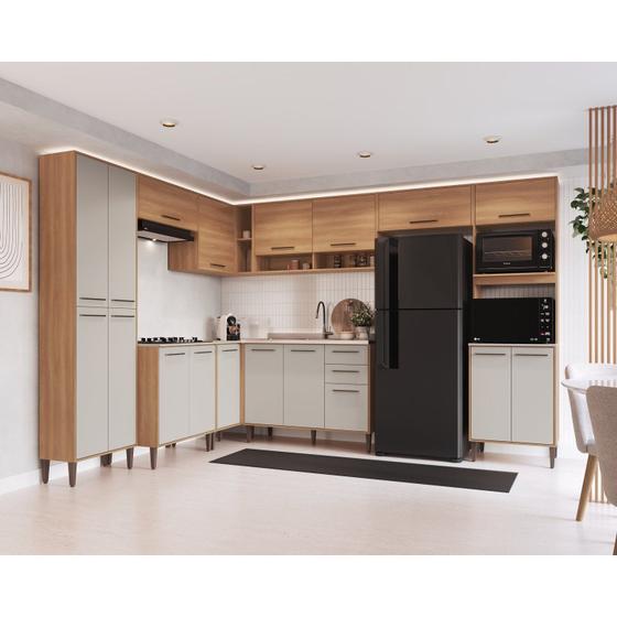 Imagem de Cozinha Modulada Completa Jade 9 Peças com Torre Quente para 2 Fornos