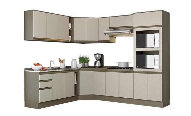 Imagem de Cozinha Modulada Conect com 19 Peças Duna/Cristal - Henn