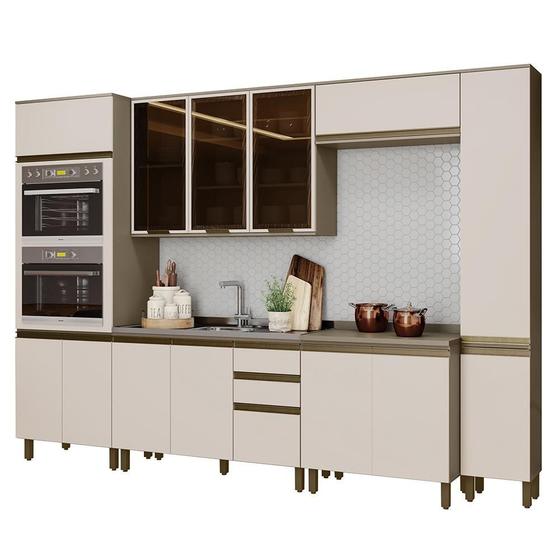 Cozinha Modulada Connect 6 Peças com Torre Quente 2 Fornos - Móveis Henn Menor preço em Cozinha Modulada Connect 6 Peças com Torre Quente 2 Fornos - Móveis Henn