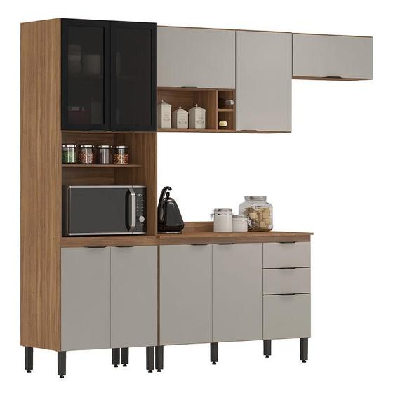 Imagem de Cozinha Modulada Firenze FI0006 Amêndola Touch Nude Prime Tx - Demóbile