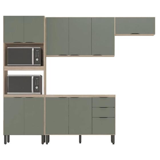 Imagem de Cozinha Modulada Firenze FMT004 Avena Touch Menta - Demóbile