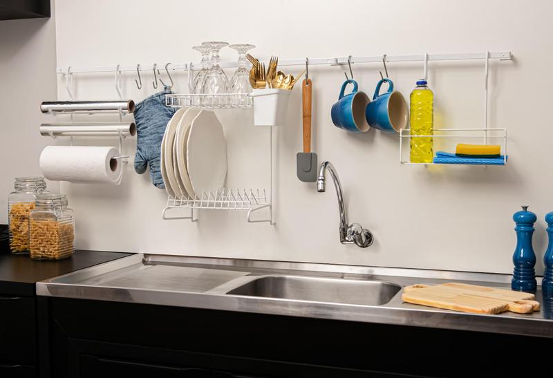 Cozinha Suspensa Escorredor Louça Prato Parede 14 Peças é boa?