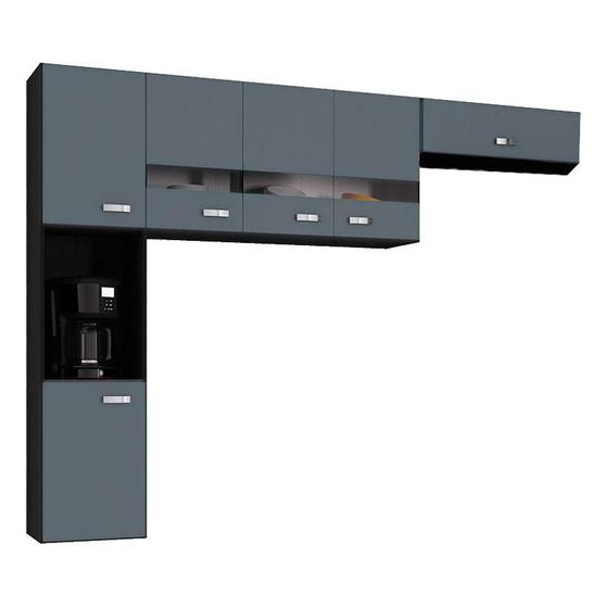 Cozinha Suspensa Julia 3 Peças Preto Cinza Platinum  Poquema é boa?