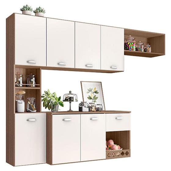 Imagem de Cozinha Suspensa Mila Carvalho OAK Off White  Poliman