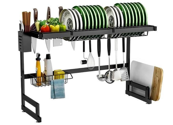 Cozinha Suspensa Modular Escorredor Louça Organizador 24 Pratos 85cm - NOTUZ