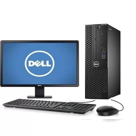 Imagem de Cpu + Monitor Dell Optiplex 3050 Core I3 7ger 4gb 240gb Ssd