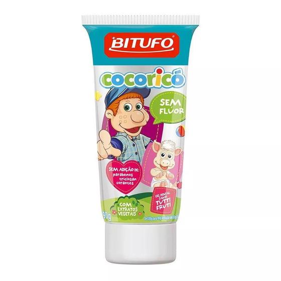 Imagem de Cr Dental Bitufo Cocorico Tutti Frutti S/Fluor 90G