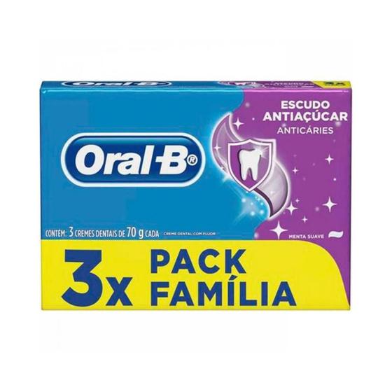 Imagem de Cr Oral B Escudo Antiacucar 70G 3Un