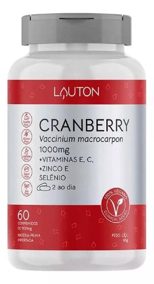 Imagem de Cranberry 1000mg Lauton Nutrition 60 Comprimidos