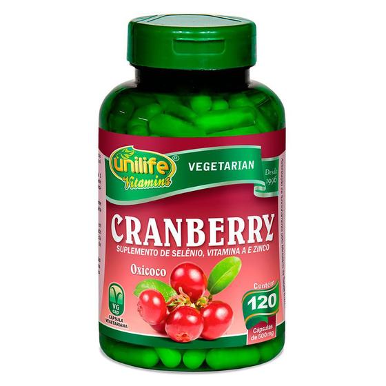 Imagem de Cranberry 500mg 120 cáps - Unilife