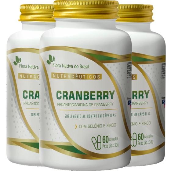 Imagem de Cranberry 500mg 3 X 60 Capsulas - Flora Nativa