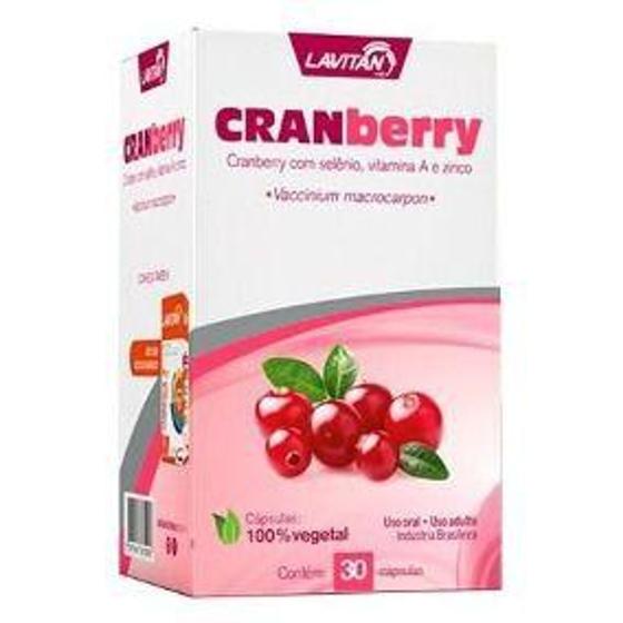 Imagem de Cranberry lavitan 30 cápsulas 100 vegetal com selênio vitamina a e zinco - Cimed
