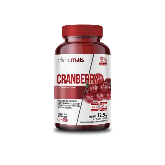 Imagem de Cranberry Suplemento Alimentar 30 Capsulas 430mg - ClinicMais