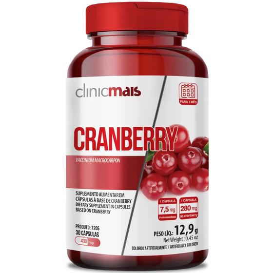 Imagem de Cranberry Suplemento Alimentar 30 Capsulas 430mg