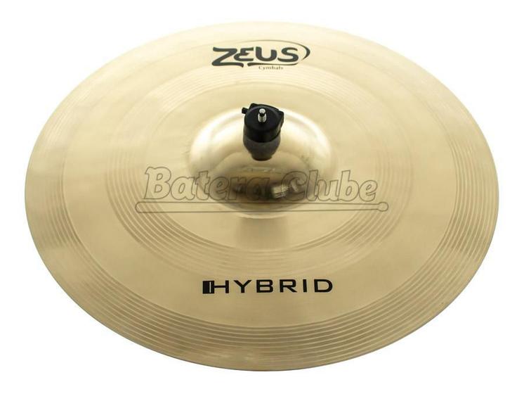 Imagem de Crash Zeus Hybrid Series 19 ZHC19 em Bronze B20 com Acabamento Híbrido Brilhante e Fosco