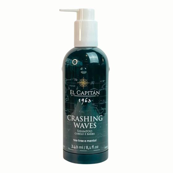 Imagem de Crashing Waves Shampoo 2x1 Cabelo e Barba 240ml El Capitan