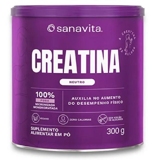 Imagem de Creatina 100 % Monohidratada e Micronizada de 300g-Sanavita