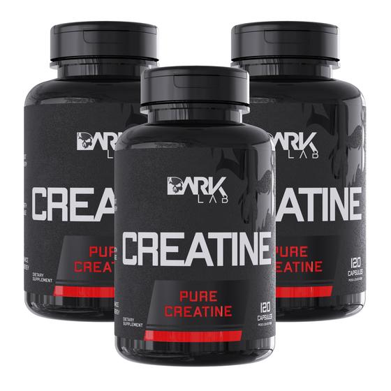 Creatina 100 Pura 1 Pote 120 Capsulas Dark Lab Mais Alto Grau De