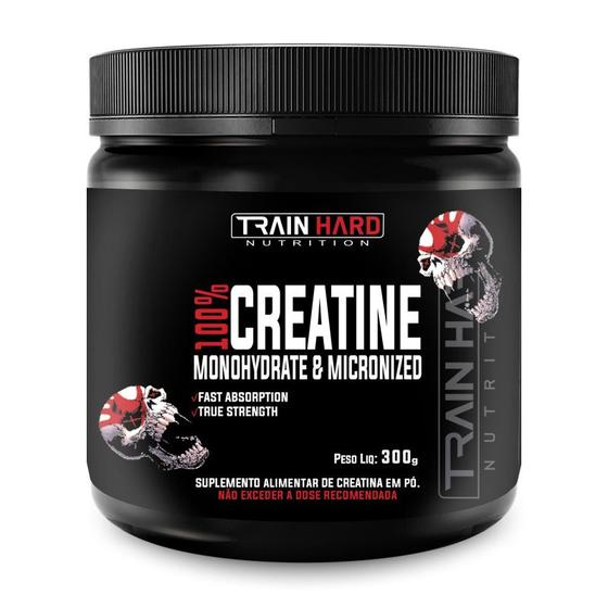 Imagem de Creatina 100% Pura 300g Train Hard Nutrition - Monohidratada e Micronizada