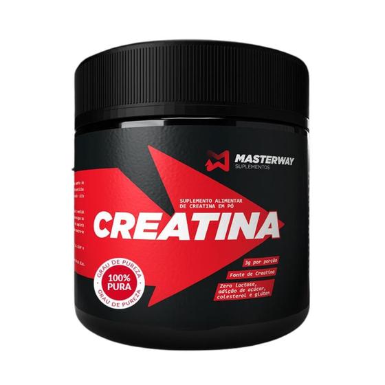 Creatina 100% Pura Masterway Pote 300g Menor preço em Creatina 100% Pura Masterway Pote 300g