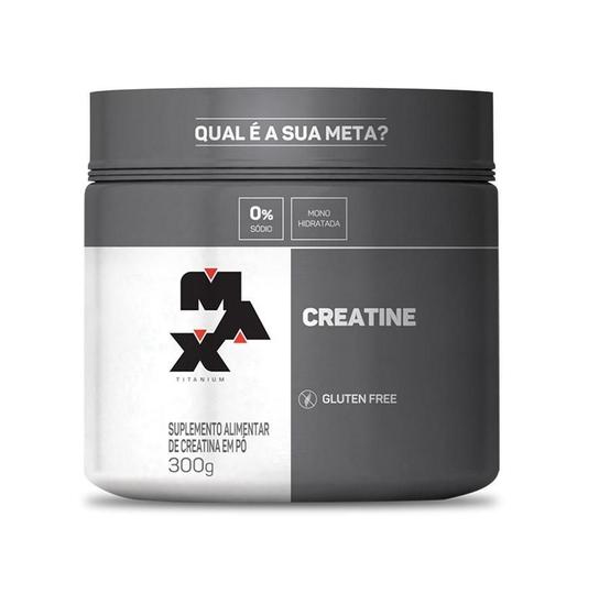 Creatina 100% Pura Monohidratada (300G) Max Titanium Menor preço em Creatina 100% Pura Monohidratada (300G) Max Titanium