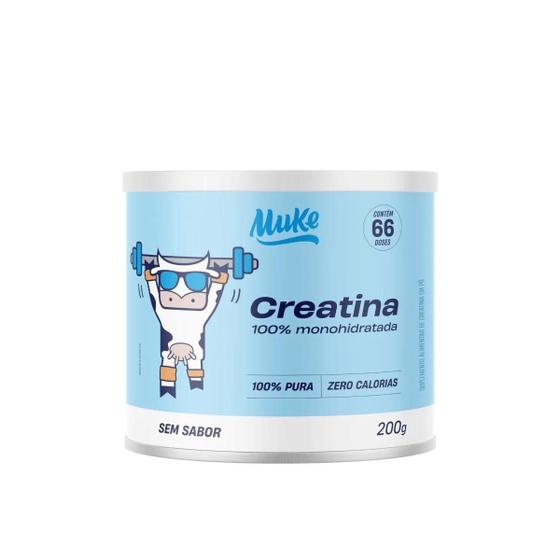 Imagem de Creatina 100% Pura Monohidratada Muke Mais Mu Sem Sabor 200G