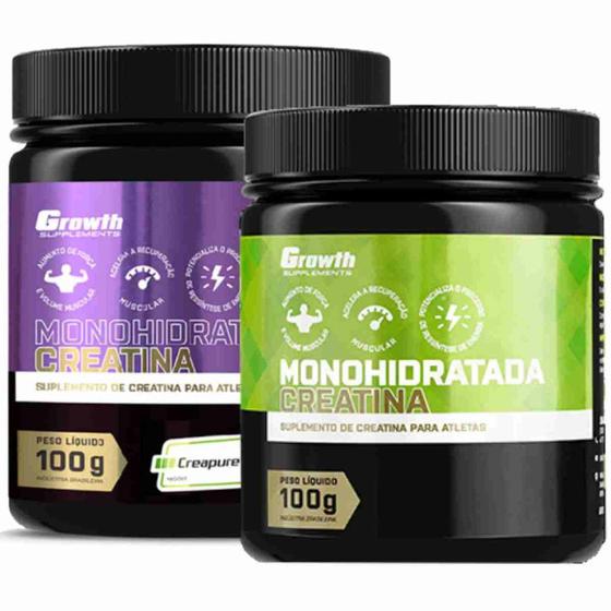 Imagem de Creatina 100g Monohidratada + Creatina 100g Creapure Growth