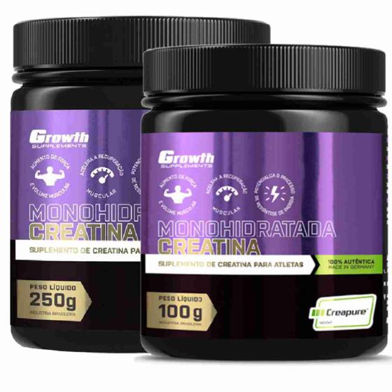 Creatina 250g Creapure + Creatina 100g Creapure Growth Menor preço em Creatina 250g Creapure + Creatina 100g Creapure Growth