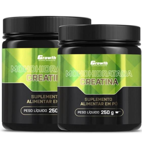 Imagem de Creatina 250g Monohidratada Growth Supplements Kit 2 Potes