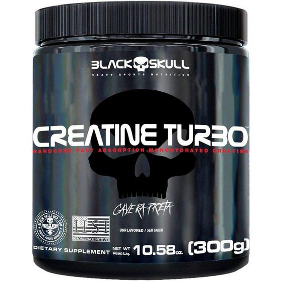 Imagem de Creatina 300g Creatine Turbo - Caveira Preta - Black Skull