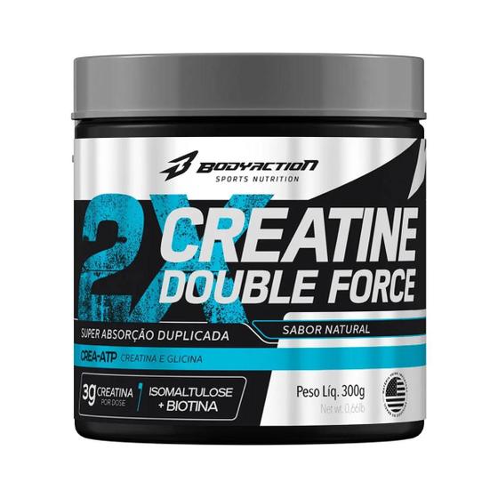 Imagem de Creatina 300g Double Force Body Action Desempenho Físico