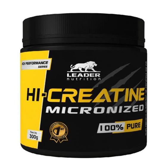 Creatina 300g Hi Creatine Micronized 100% pure Leader Nutrition Menor preço em Creatina 300g Hi Creatine Micronized 100% pure Leader Nutrition