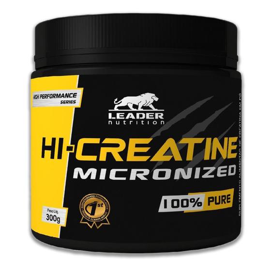 Creatina 300g Micronizada 100% Pura Leader Nutrition Menor preço em Creatina 300g Micronizada 100% Pura Leader Nutrition