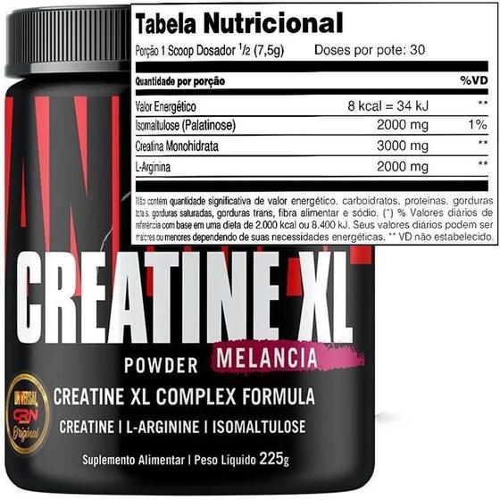 Imagem de Creatina Animal Universal Creatine Xl Powder 225G Melancia