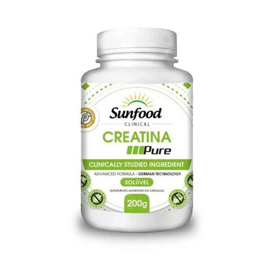 Creatina creapure sunfood 200 gr. Menor preço em Creatina creapure sunfood 200 gr.