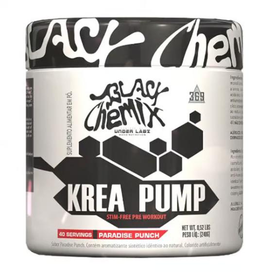 Imagem de Creatina e Beta Alanina Krea Pump Under Labz Black 240g Performance