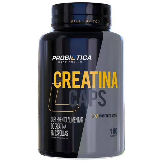 Creatina Em Cápsulas 180 Unidades - Probiótica - Kit de Suplementos ...