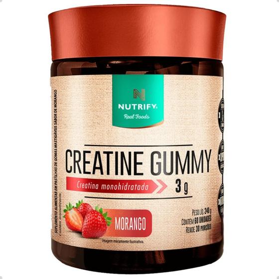 Imagem de Creatina Gummy 3g Monohidratada 60 Capsulas Nutrify