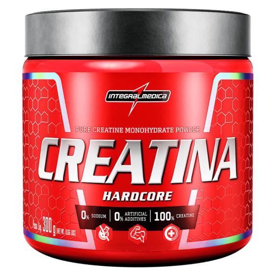 Creatina integralmedica 300g Hardcore suplemento em pó sabor neutro 100% puro monohidratada Menor preço em Creatina integralmedica 300g Hardcore suplemento em pó sabor neutro 100% puro monohidratada